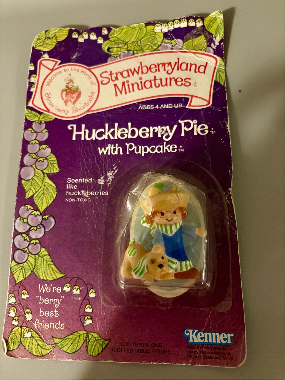 Kenner Strawberryland Miniatures Huckleberry Pie Doll in Pkg